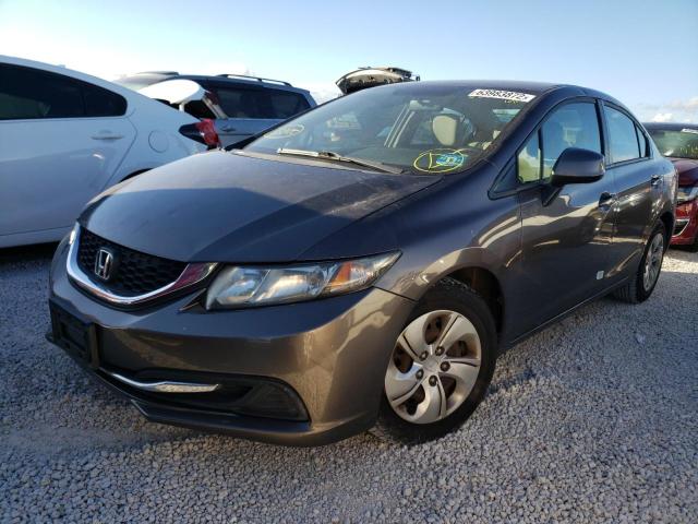 Photo 2 from auction – 2013 HONDA CIVIC LX with VIN 2HGFB2F58DH502907