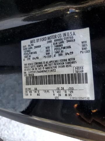 Photo 10 from auction – 1998 FORD F150 with VIN 1FTYF1760WNC11972