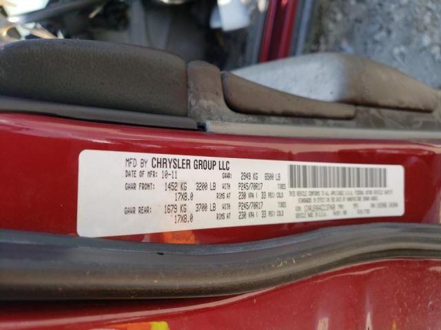 Photo 10 from auction – 2012 JEEP GRAND CHER with VIN 1C4RJEAG4CC137460