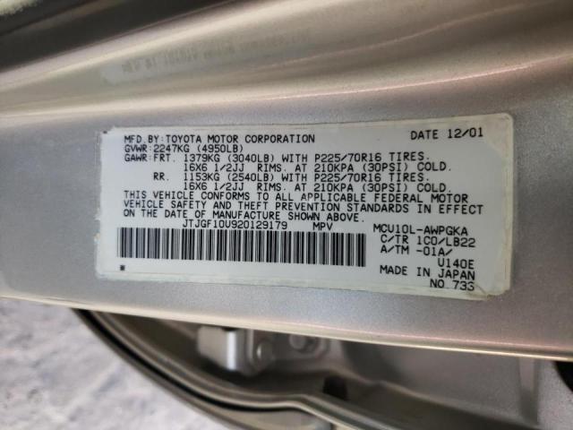 Photo 10 from auction – 2002 LEXUS RX 300 with VIN JTJGF10U920129179