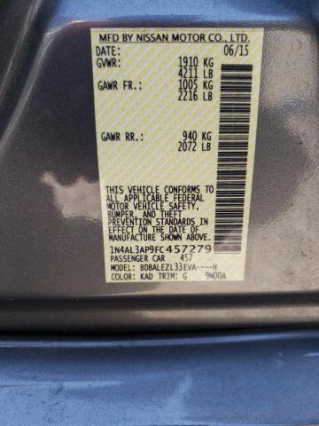 Photo 10 from auction – 2015 NISSAN ALTIMA 2.5 with VIN 1N4AL3AP9FC457279