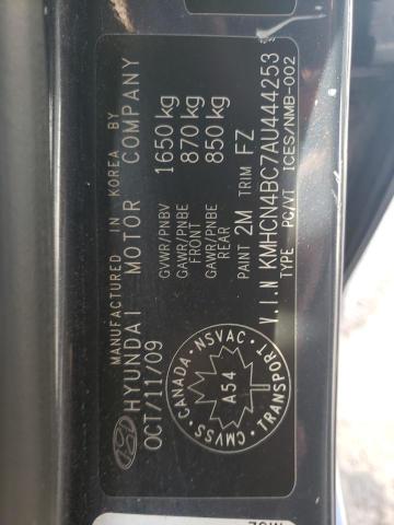 Photo 10 from auction – 2010 HYUNDAI ACCENT GLS with VIN KMHCN4BC7AU444253