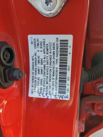 Zdjęcie 10 z aukcji – 2017 HONDA CIVIC z VIN 2HGFC2F7XHH572610