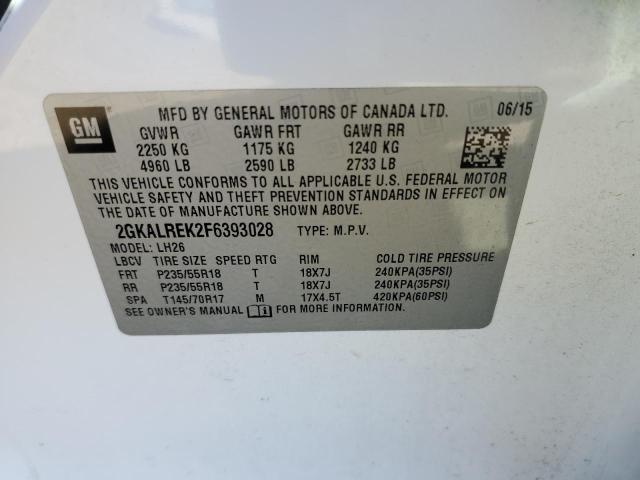 Photo 10 from auction – 2015 GMC TERRAIN with VIN 2GKALREK2F6393028