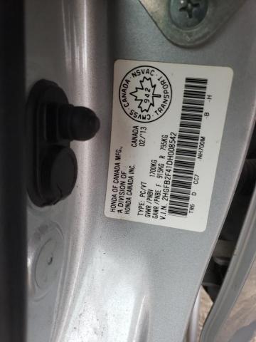 Photo 10 from auction – 2013 HONDA CIVIC LX with VIN 2HGFB2F41DH008542