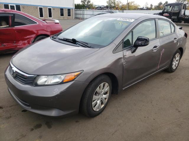 Photo 2 from auction – 2012 HONDA CIVIC LX with VIN 19XFB2F58CE377383