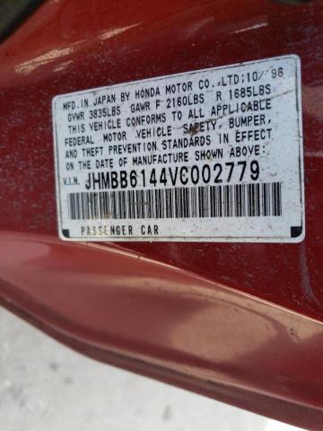 Photo 10 from auction – 1997 HONDA PRELUDE with VIN JHMBB6144VC002779