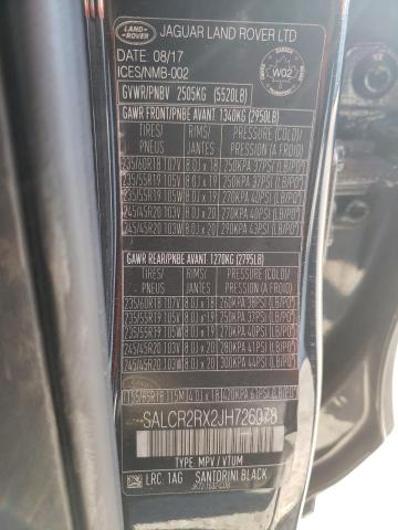 Photo 10 from auction – 2018 LAND ROVER DISCOVERY with VIN SALCR2RX2JH726078