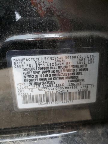 Photo 10 from auction – 2016 NISSAN SENTRA S with VIN 3N1AB7AP3GY333475