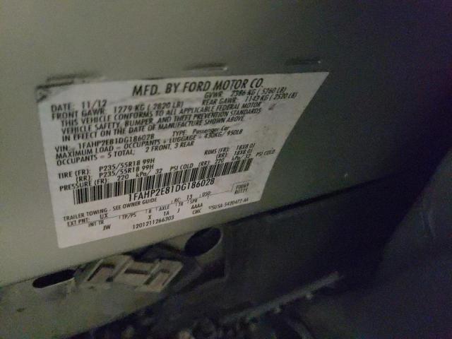Photo 10 from auction – 2013 FORD TAURUS SEL with VIN 1FAHP2E81DG186028