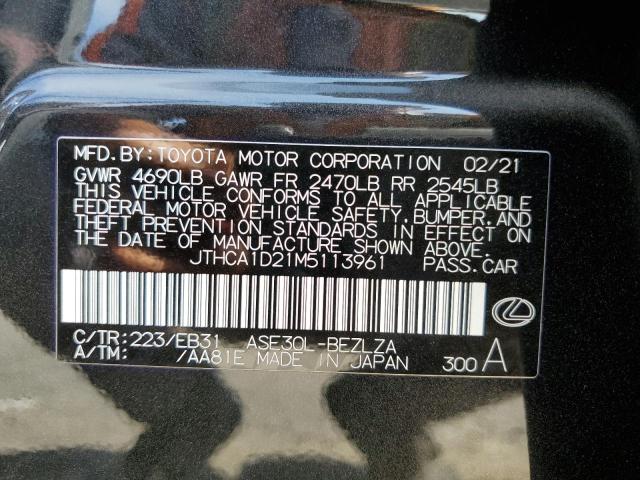 Photo 10 from auction – 2021 LEXUS IS 300 with VIN JTHCA1D21M5113961