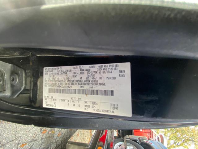 Photo 10 from auction – 2012 FORD ECONOLINE with VIN 1FTNE2EW5CDA41821