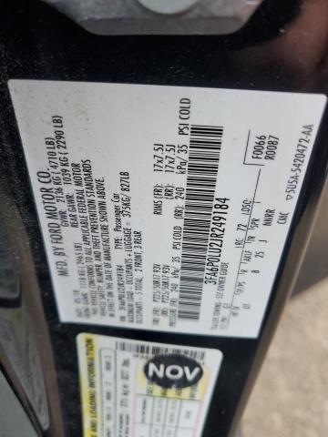 Photo 10 from auction – 2018 FORD FUSION SE with VIN 3FA6P0LU2JR249184