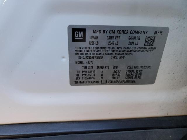 Photo 10 from auction – 2019 BUICK ENCORE PRE with VIN KL4CJASB5KB700919