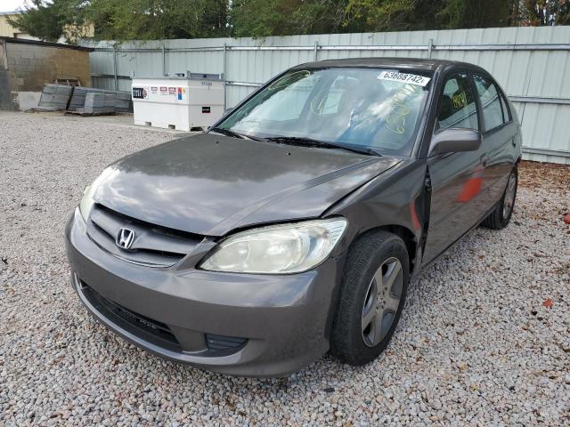 Photo 2 from auction – 2005 HONDA CIVIC EX with VIN 2HGES26855H612465
