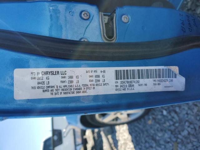 Photo 10 from auction – 2008 DODGE CALIBER R/ with VIN 1B3HE78KX8D741202
