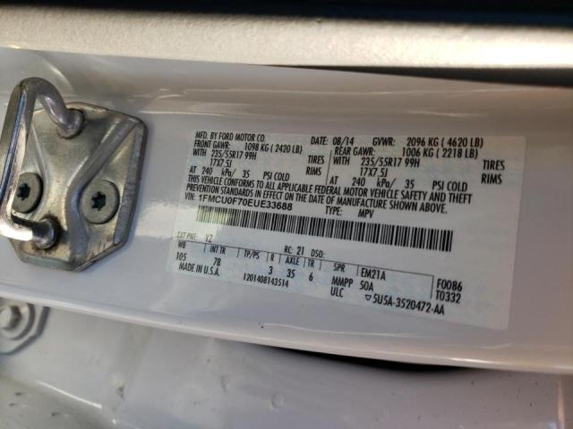 Photo 10 from auction – 2014 FORD ESCAPE S with VIN 1FMCU0F70EUE33688