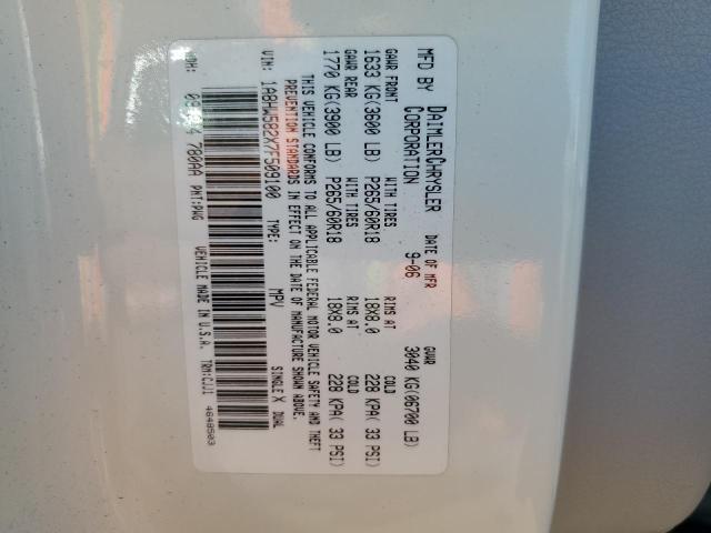 Photo 10 from auction – 2007 CHRYSLER ASPEN LIMI with VIN 1A8HW582X7F509100