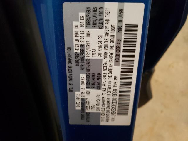Photo 10 from auction – 2013 MAZDA CX-5 TOURI with VIN JM3KE2CE0D0119998