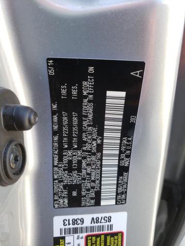 Photo 10 from auction – 2014 TOYOTA SIENNA XLE with VIN 5TDYK3DC6ES487146