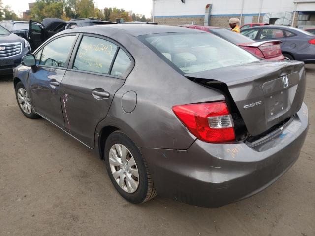 Photo 3 from auction – 2012 HONDA CIVIC LX with VIN 19XFB2F58CE377383