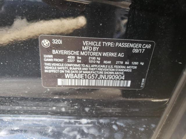 Photo 10 from auction – 2018 BMW 320 I with VIN WBA8E1G57JNU90904