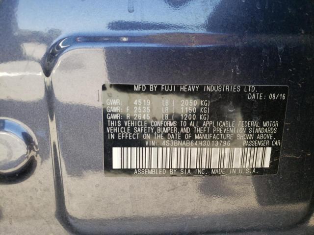 Photo 10 from auction – 2017 SUBARU LEGACY 2.5 with VIN 4S3BNAB64H3013796