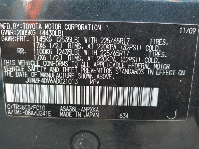 Photo 10 from auction – 2010 TOYOTA RAV4 with VIN JTMZF4DV6AD021013
