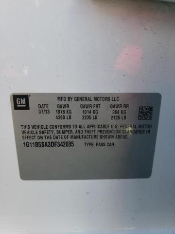 Photo 10 from auction – 2013 CHEVROLET MALIBU LS with VIN 1G11B5SA3DF342085