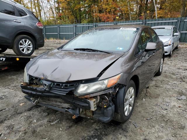 Photo 2 from auction – 2012 HONDA CIVIC LX with VIN 19XFB2F5XCE304001