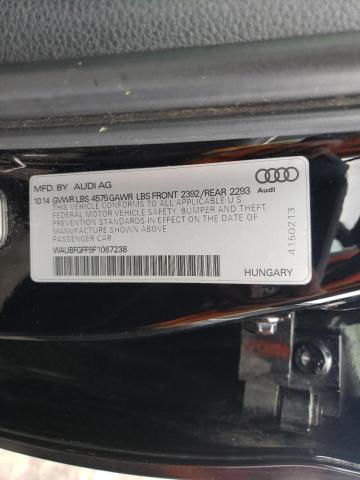 Photo 10 from auction – 2015 AUDI S3 PREMIUM with VIN WAUBFGFF9F1067238