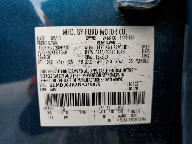 Photo 10 from auction – 2011 LINCOLN MKX with VIN 2LMDJ6JK3BBJ19079