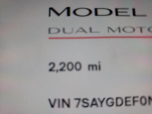Photo 8 from auction – 2022 TESLA MODEL Y with VIN 7SAYGDEF0NF533903