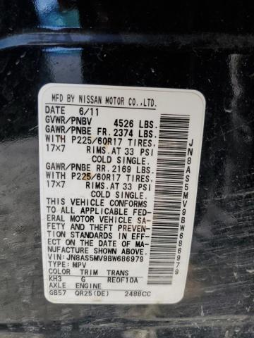 Photo 10 from auction – 2011 NISSAN ROGUE S with VIN JN8AS5MV9BW686979