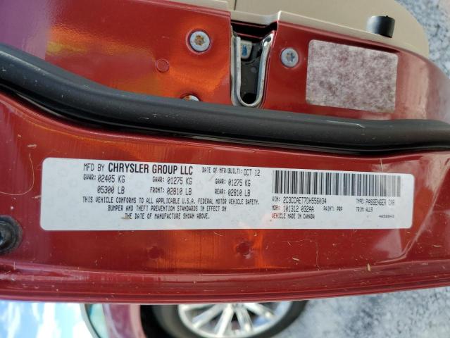 Photo 10 from auction – 2013 CHRYSLER 300C with VIN 2C3CCAET7DH556034