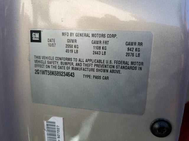 Photo 10 from auction – 2008 CHEVROLET IMPALA LT with VIN 2G1WT58K689234643