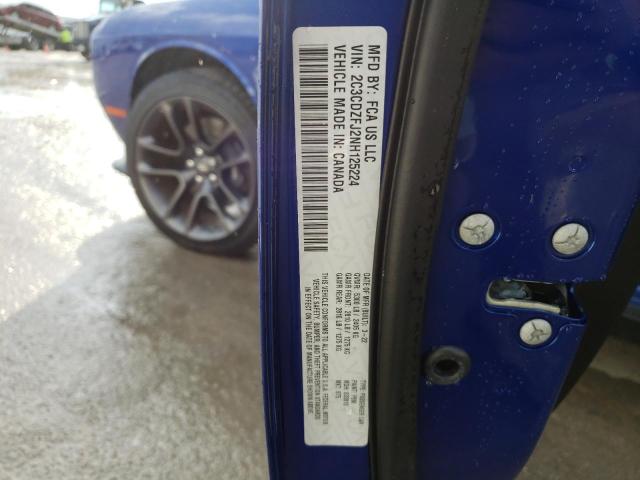 Photo 10 from auction – 2022 DODGE CHALLENGER with VIN 2C3CDZFJ2NH125224