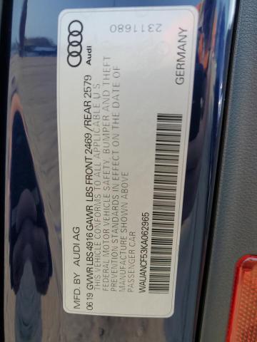Photo 10 from auction – 2019 AUDI A5 PREMIUM with VIN WAUANCF53KA062965