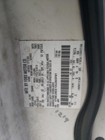 Photo 10 from auction – 2010 FORD EXPLORER E with VIN 1FMEU6EE1AUA03741