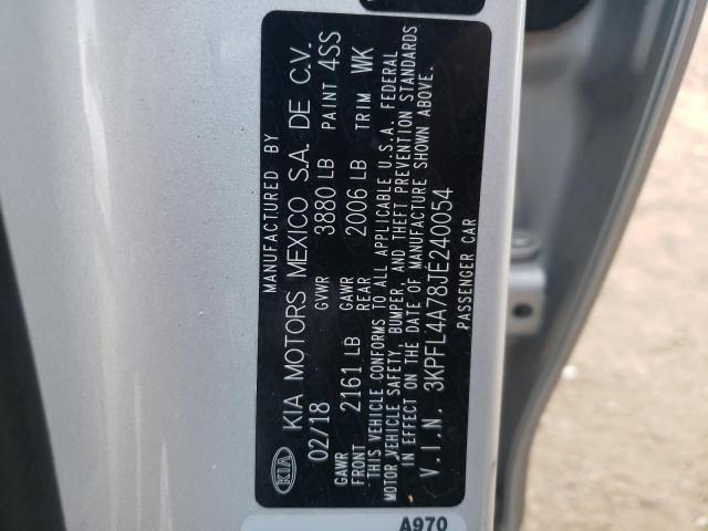 Photo 10 from auction – 2018 KIA FORTE LX with VIN 3KPFL4A78JE240054