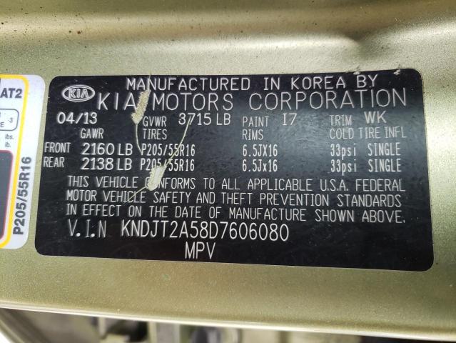 Photo 10 from auction – 2013 KIA SOUL with VIN KNDJT2A58D7606080