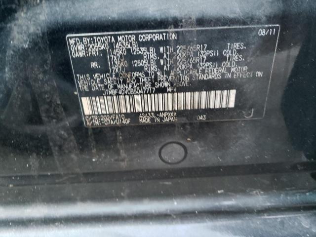 Photo 10 from auction – 2011 TOYOTA RAV4 with VIN JTMBF4DV0B5047717