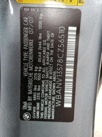 Photo 10 from auction – 2008 BMW 528 XI with VIN WBANV13578CZ56510