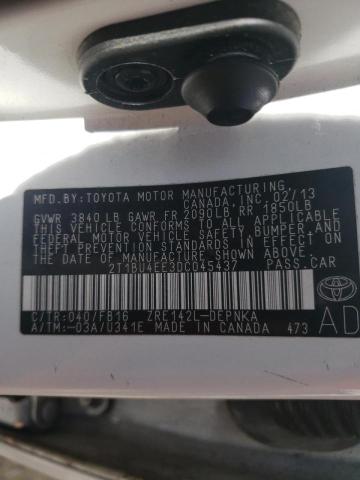 Photo 10 from auction – 2013 TOYOTA COROLLA BA with VIN 2T1BU4EE3DC045437