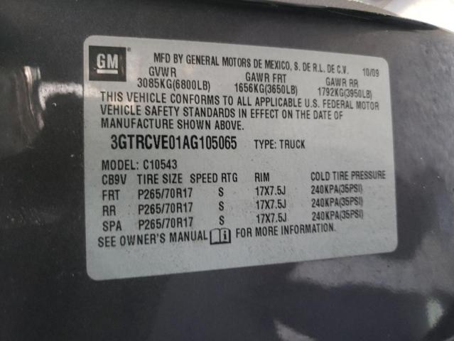 Photo 10 from auction – 2010 GMC SIERRA C15 with VIN 3GTRCVE01AG105065