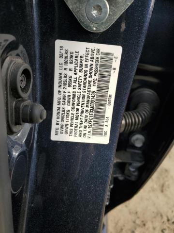 Photo 10 from auction – 2018 HONDA CIVIC EX with VIN 19XFC1E33JE001436