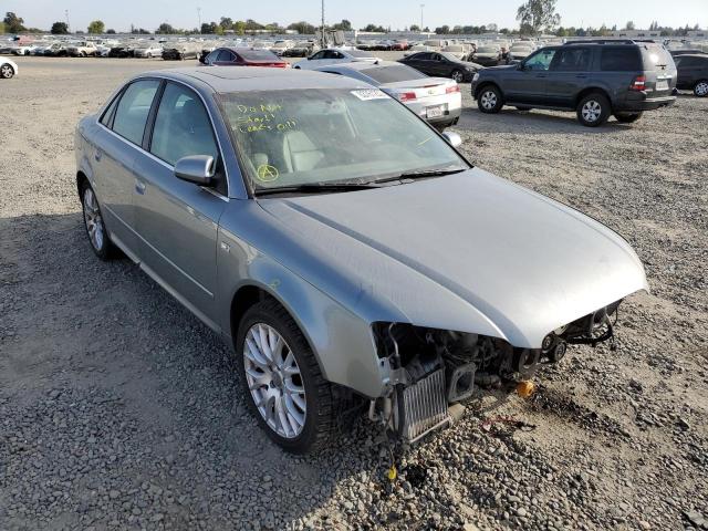 AUDI A4 2.0T 2008 with VIN WAUAF78E28A154210 - Photo from auction
