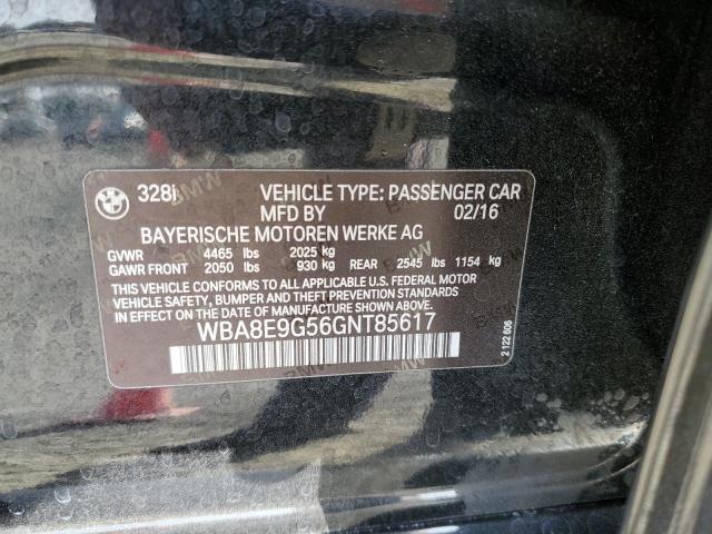 Photo 10 from auction – 2016 BMW 328 I SULE with VIN WBA8E9G56GNT85617