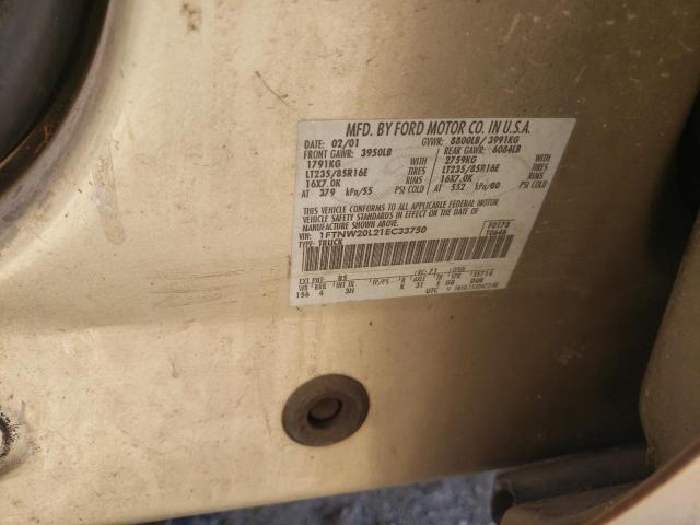 Photo 10 from auction – 2001 FORD F250 SUPER with VIN 1FTNW20L21EC33750