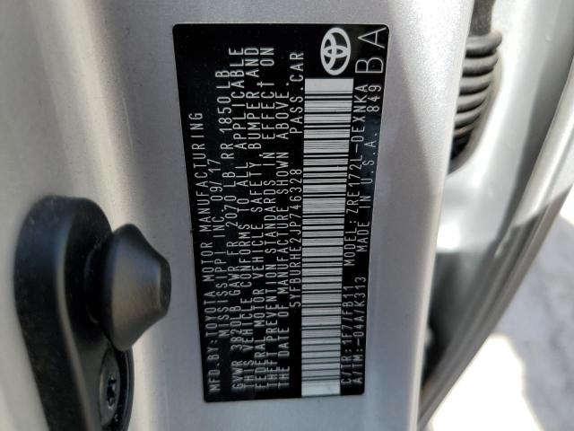 Photo 10 from auction – 2018 TOYOTA COROLLA L with VIN 5YFBURHE2JP746328